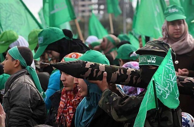 Hamas 25th anniversary rally